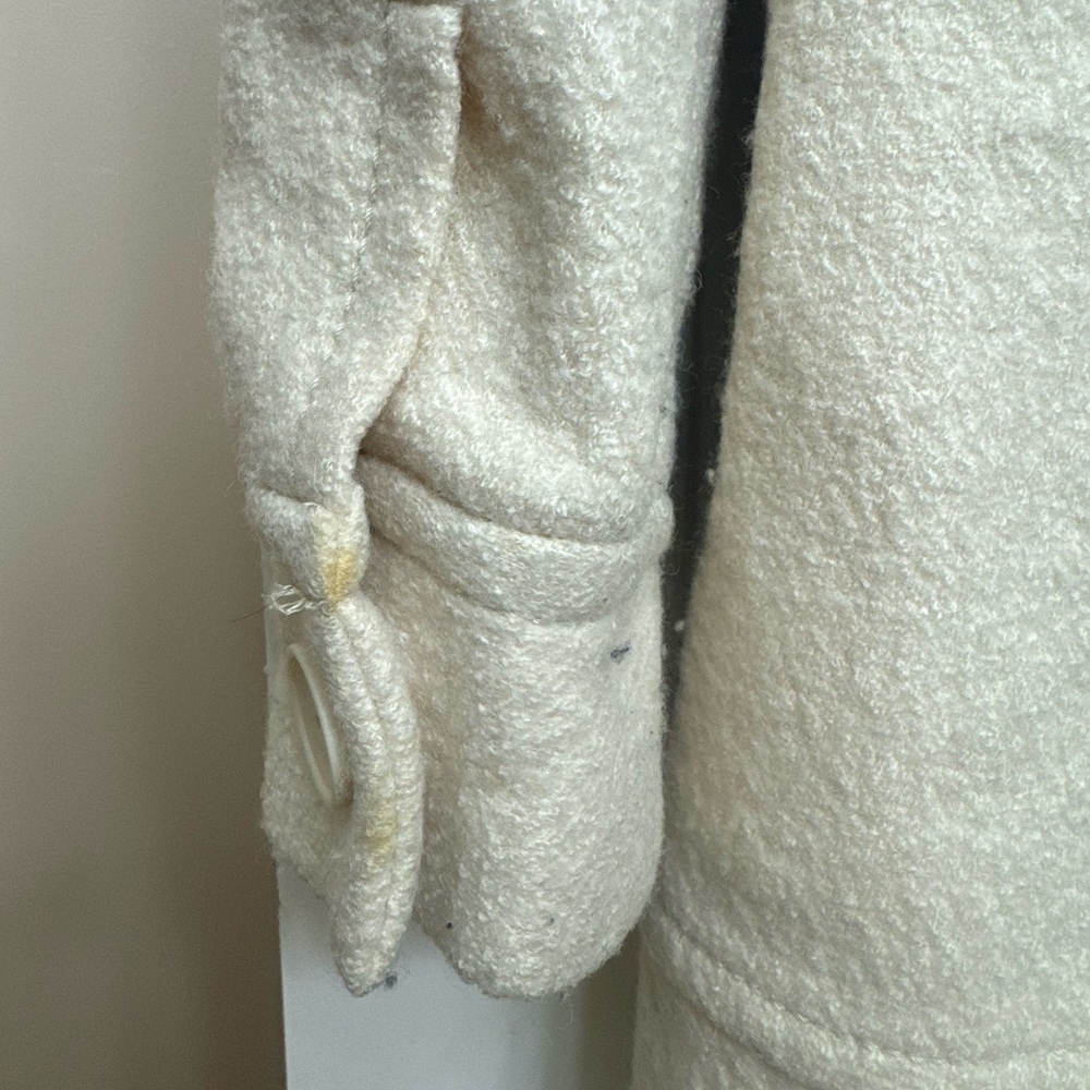 Frenchi Wool Coat with hood - Size Small - Picture 12 of 16